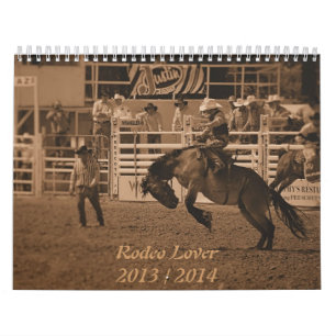 Calendário do vaqueiro do rodeio