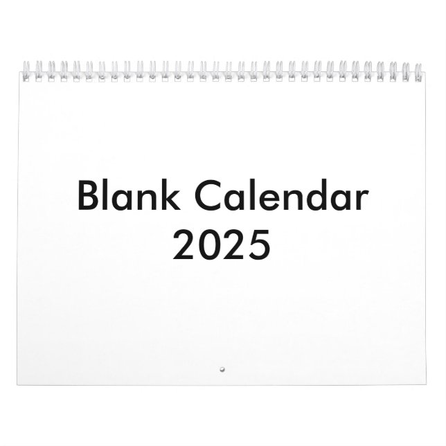 Calendário do vazio 2025 Sem Feriados (Capa)