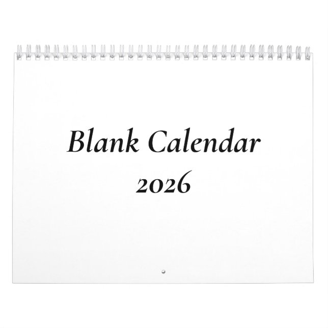 Calendário do Vazio 2026 Sem Feriados (Capa)