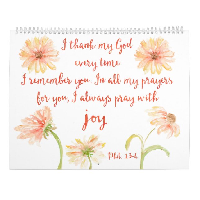 Calendário do verso da bíblia (Verso)