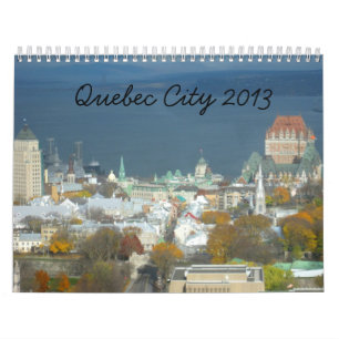 Calendário do viagem de Cidade de Quebec Canda