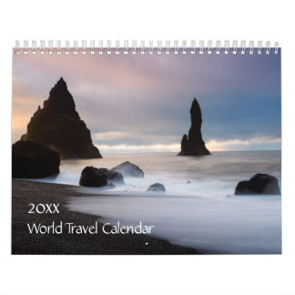 Calendário do viagem do mundo
