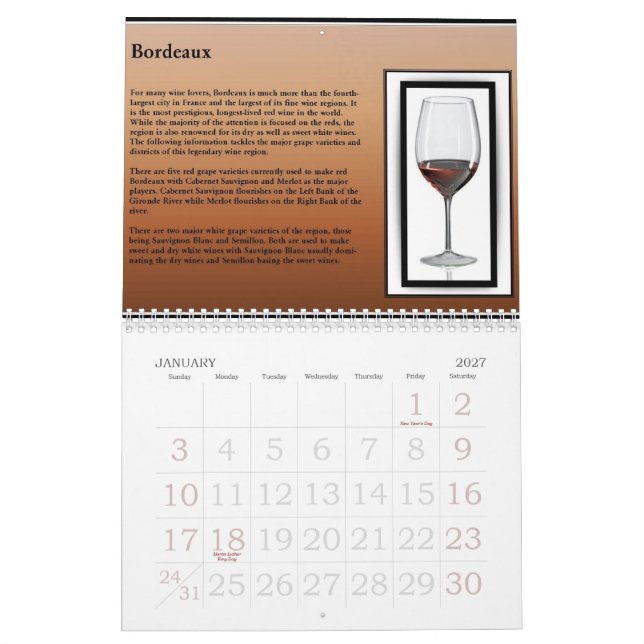 Calendário do vinho 2010 (Jan 2027)