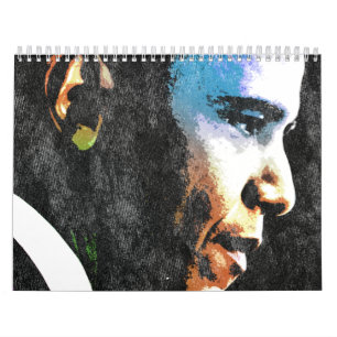 Calendário do vintage do presidente Barack Obama