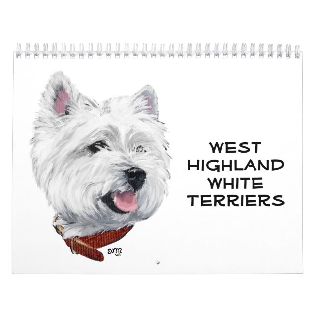 Calendário do West Highland White Terrier (Capa)