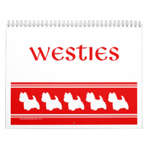 Calendário do West Highland White Terrier