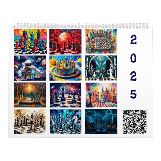 Calendário do Xadrez 2025 (Capa)