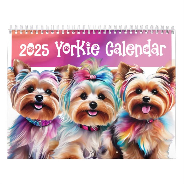 Calendário do Yorkie 2025 (Capa)
