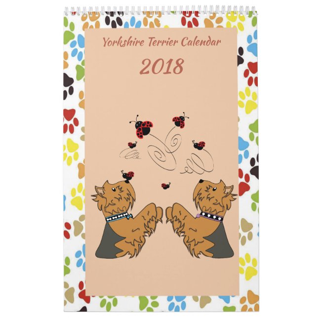 Calendário do yorkshire terrier (Capa)