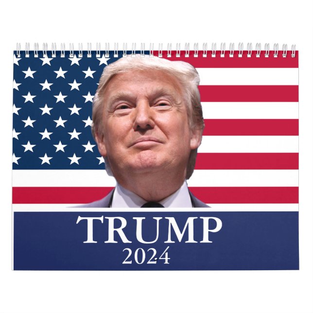 Calendário Donald Trump Foto - Presidente 2024 (Capa)