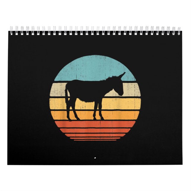 Calendário Donkey 60s 70s dá Fazenda a homens agricultores (Capa)