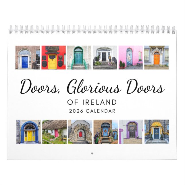 Calendário Doors of Ireland 2026 Calendar (Capa)