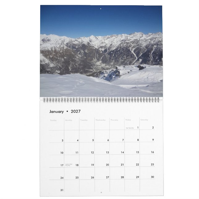 Calendário dos Alpes Suíços 2015 (Jan 2027)