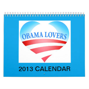 Calendário dos amantes 2013 de Obama