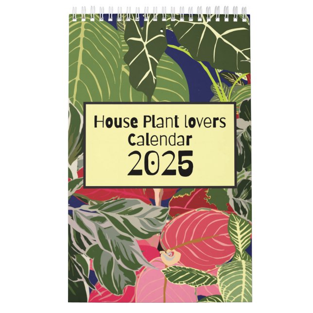 Calendário dos Amantes de Plantas da Casa 2025 (Capa)