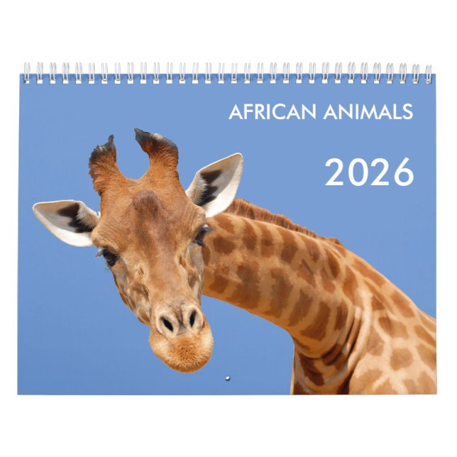 Calendário dos animais africanos (Capa)