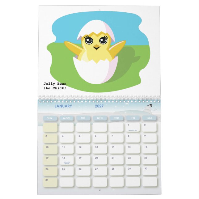 Calendário dos biscoitos de soro de leite coalhado (Jan 2027)