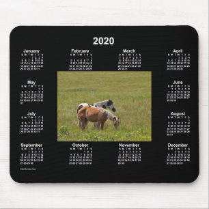 Calendário dos Cavalos de 2020 por Janz Mouse Pad