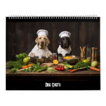 Calendário dos Chefs do cães