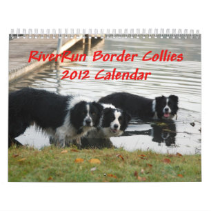 Calendário dos Collies de beira 2012 de RiverRun