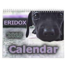 Calendário dos Dachshunds 2018 de Eridox