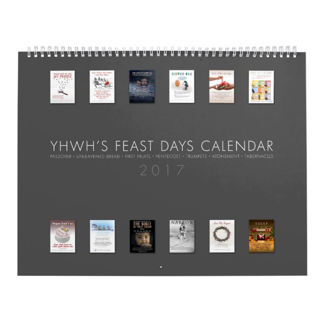 CALENDÁRIO DOS DIAS DE BANQUETE DE YHWH - 2017 - (Capa)