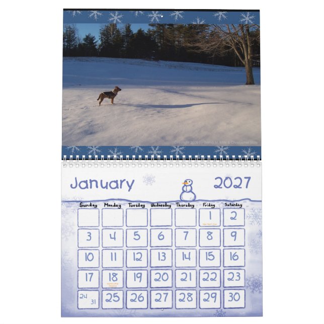 Calendário dos dias de cão 2009 de China (Jan 2027)