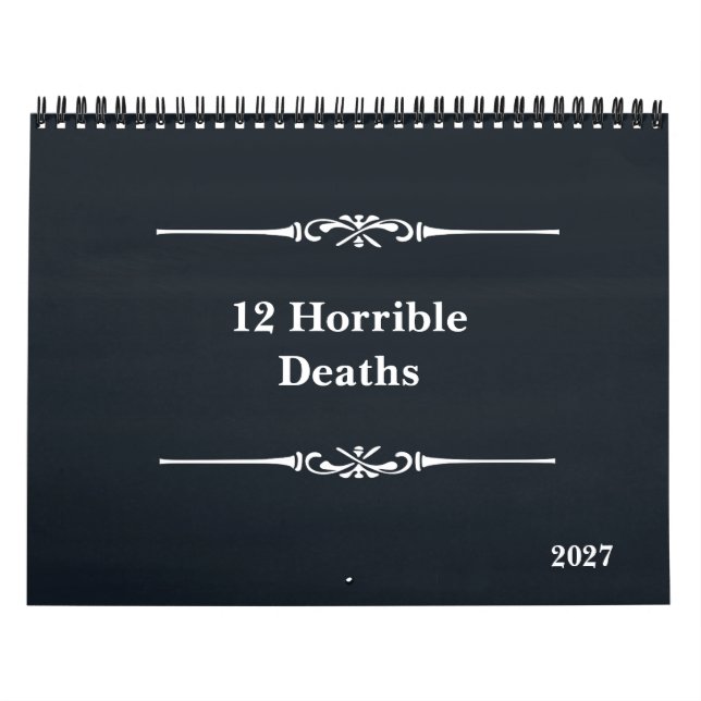 Calendário dos Doze Horriveis Mortos de 2027 (Capa)