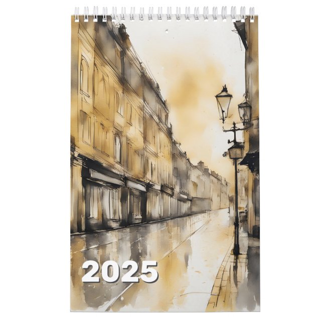 Calendário dos EUA de 12 meses (Capa)