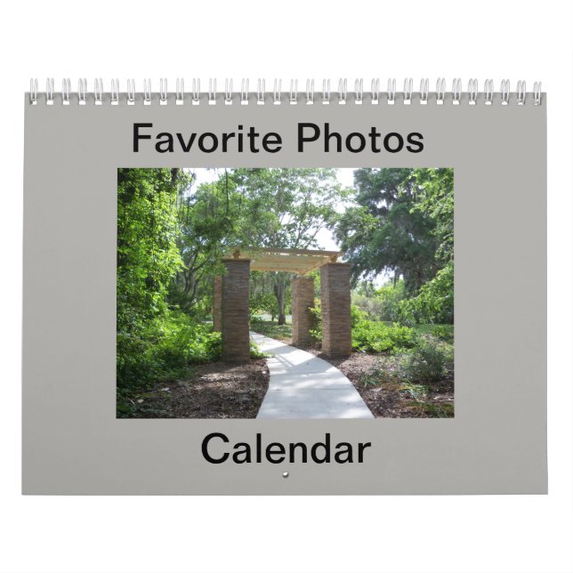 Calendário dos Favoritos de Foto Sunny Daze (Capa)