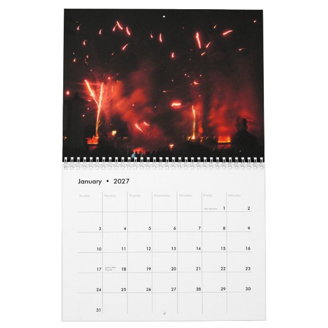 Calendário dos fogos-de-artifício (Jan 2027)