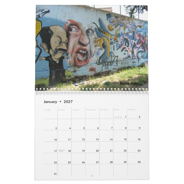 Calendário dos grafites (Jan 2027)