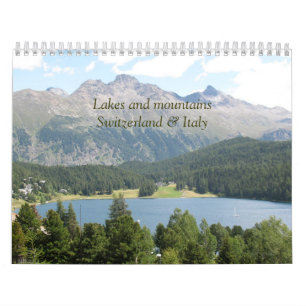 Calendário dos Lagos e Montanhas Suiça e Itália