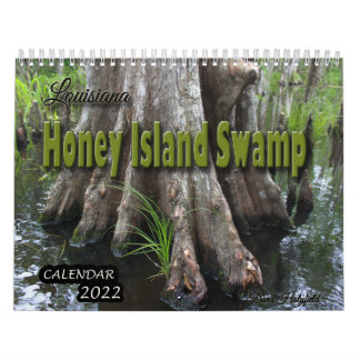 Calendário dos pântanos da Ilha Louisiana Honey 20