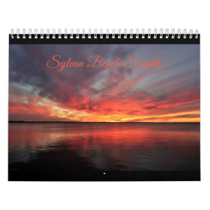 Calendário dos Pôrs do sol de praia Sylvan