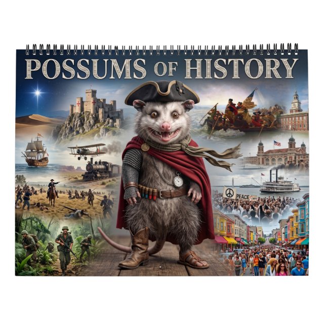 Calendário dos Possums da História (Verso)