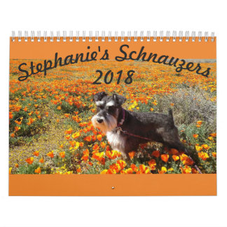 Calendário dos Schnauzers 2018 de Stephanies