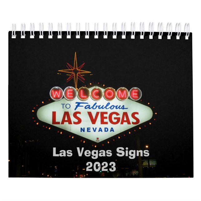 Calendário dos Sinais Neon de Las Vegas (Capa)