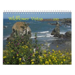 Calendário dos Vistas 2012 do Wildflower