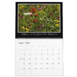 Calendário dos Wildflowers 2017 por Thomas