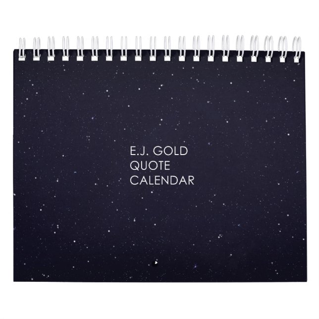 Calendário Dourado da mesa das citações de E.J (Capa)