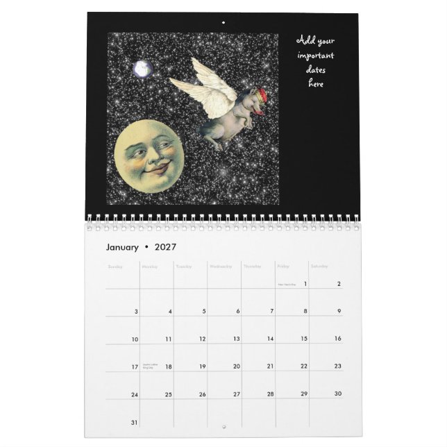 Calendário Doze Meses Peculiares 2012 (Jan 2027)