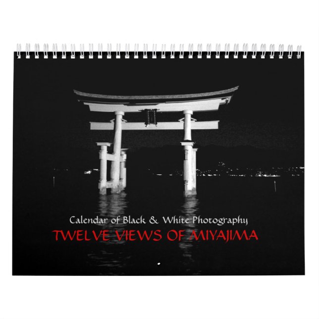 Calendário Doze visualizações de Miyajima (Capa)