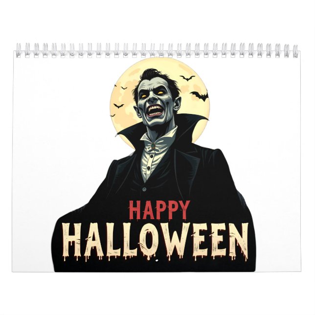 Calendário Dracula Deseja Uma Noite Estranho (Capa)