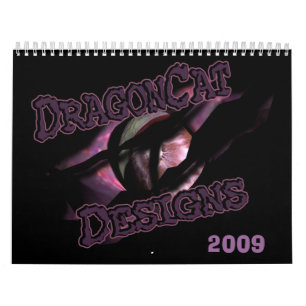 Calendário DragonCat Designs 2009 Dragões 3D