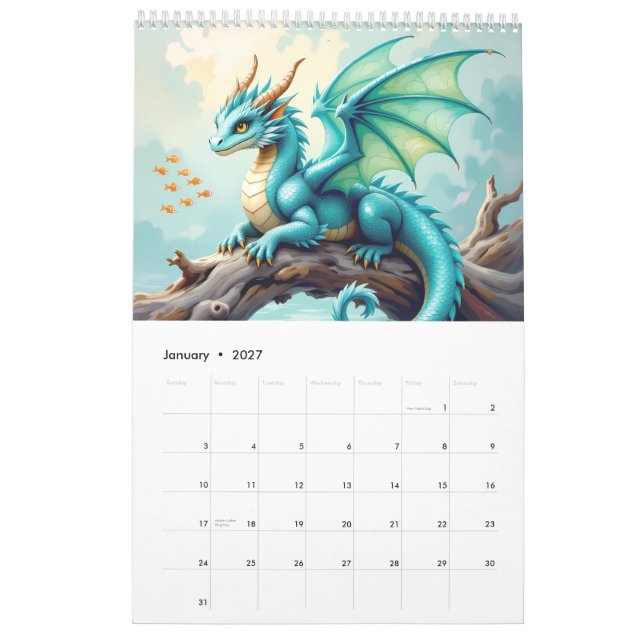 Calendario Dragones (Jan 2027)
