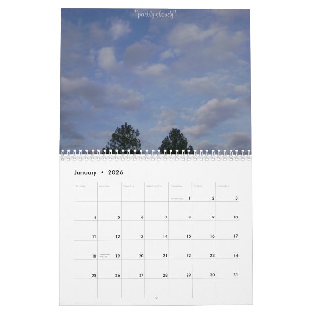 Calendário dramático 2009 da natureza (Jan 2026)