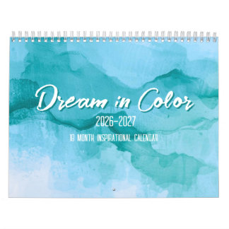 Calendário Dream in Color 18-Month Inspirational Calendar