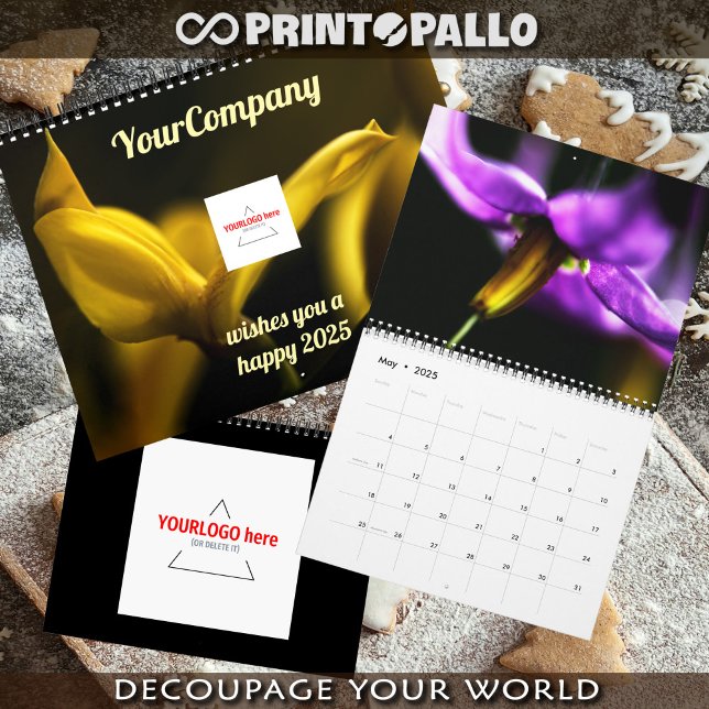 Calendário Dreamy whimsical flowers 2026 custom calendar (Criador carregado)