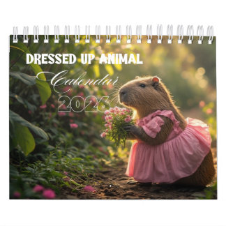 Calendário Dressed Up Animal Calendar 2026